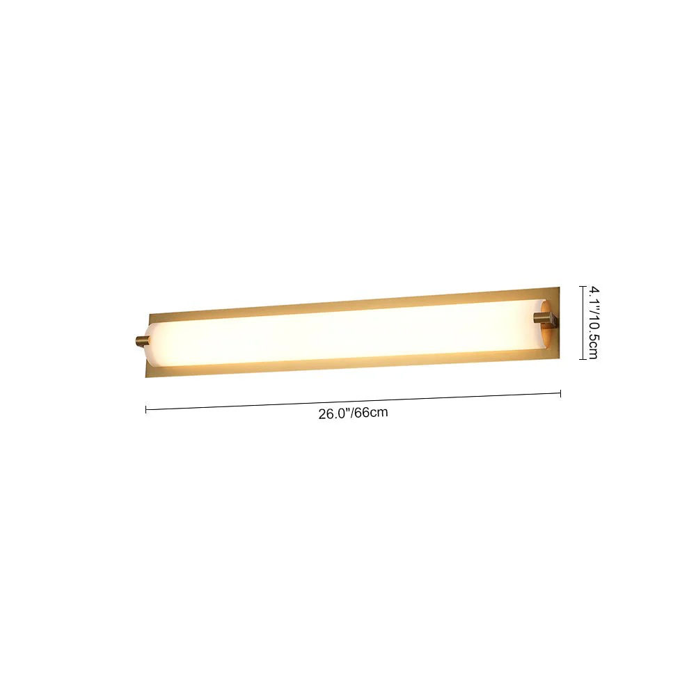 Dimmable LED Wide Linear Frosted Glass Tube Vanity Wall Lamp - Image 13