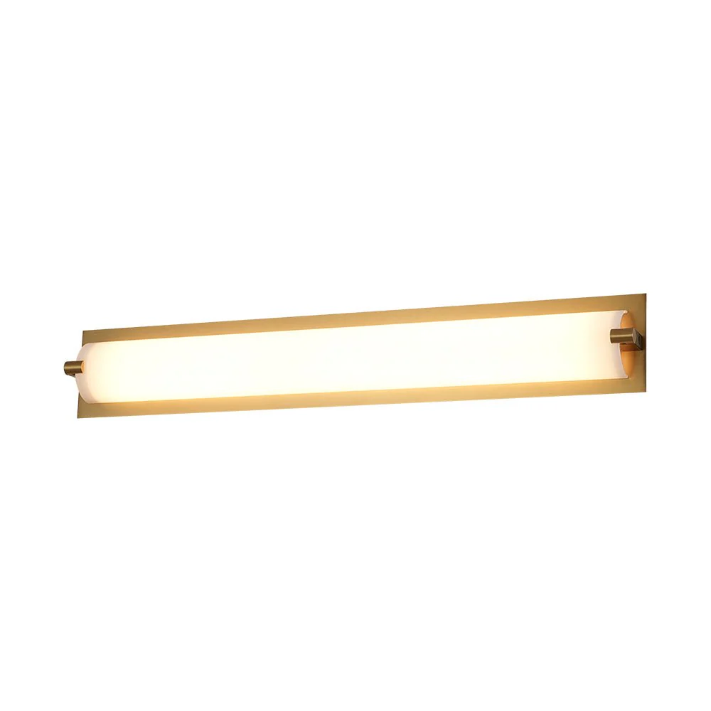Dimmable LED Wide Linear Frosted Glass Tube Vanity Wall Lamp - Image 3