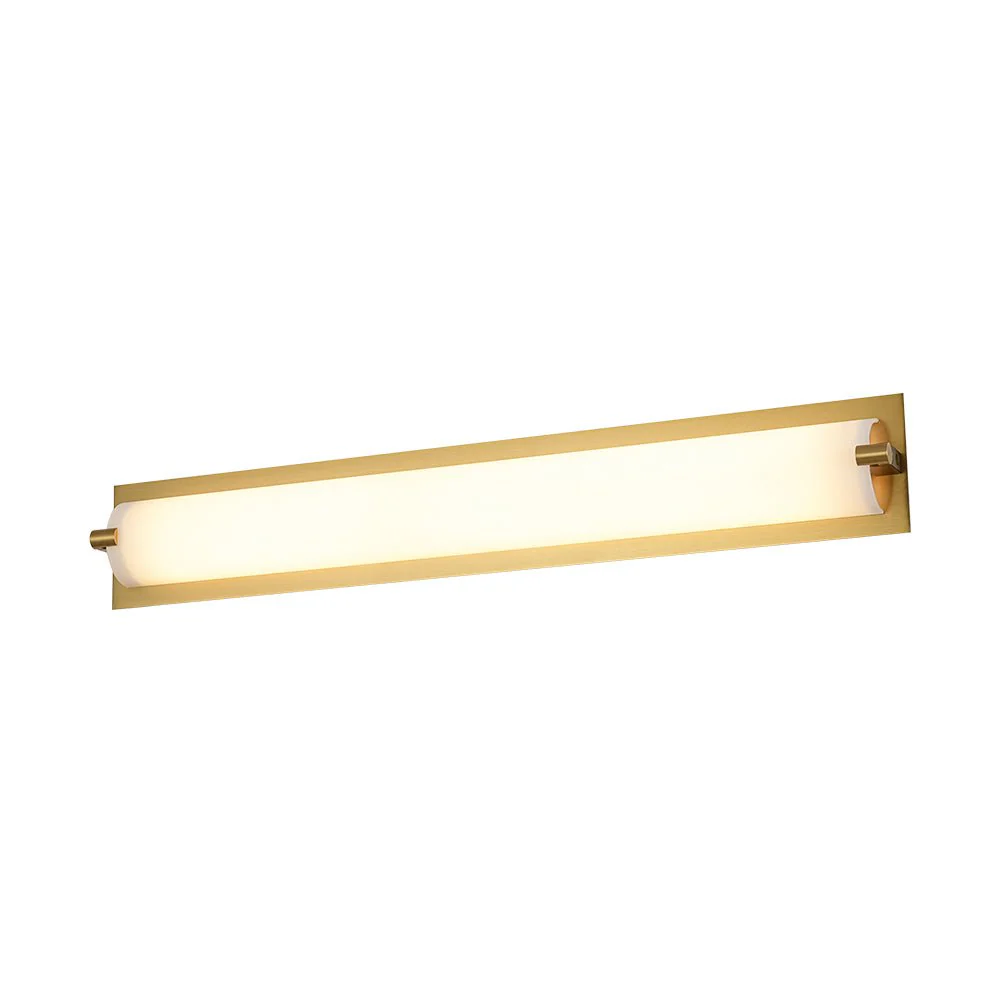 Dimmable LED Wide Linear Frosted Glass Tube Vanity Wall Lamp - Image 5