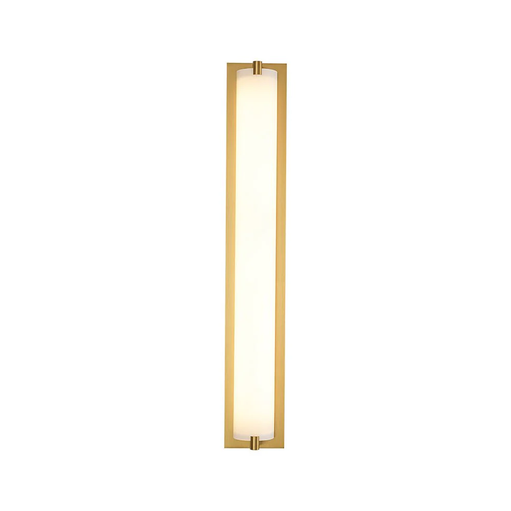 Dimmable LED Wide Linear Frosted Glass Tube Vanity Wall Lamp - Image 8