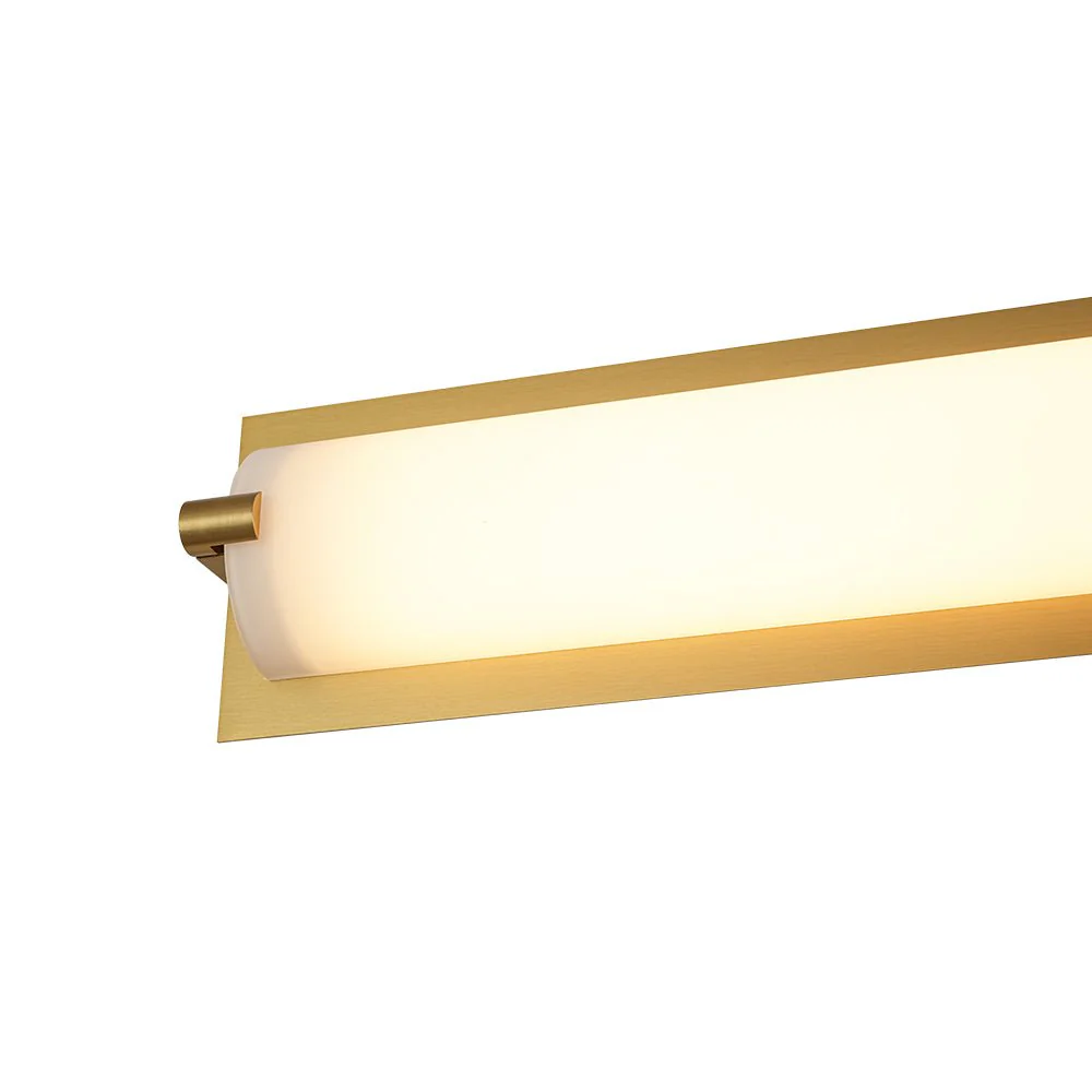 Dimmable LED Wide Linear Frosted Glass Tube Vanity Wall Lamp - Image 9
