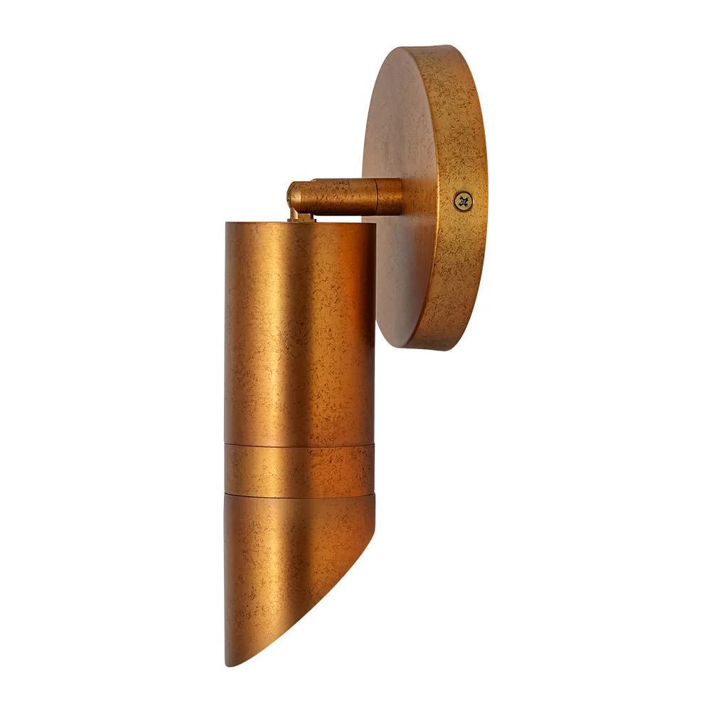 Distressed Brass Adjustable Dimmable LED Single Spotlight - Image 8
