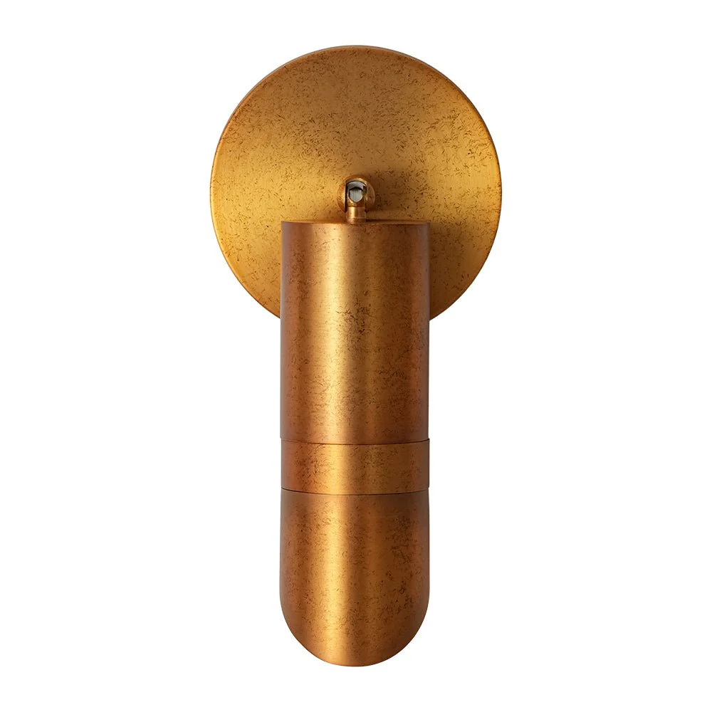 Distressed Brass Adjustable Dimmable LED Single Spotlight - Image 9