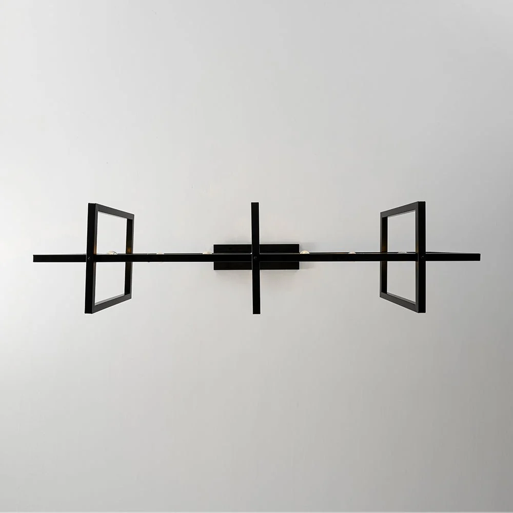 Farmhouse Candle Style Linear Rectangular Cage Island Chandelier - Image 13