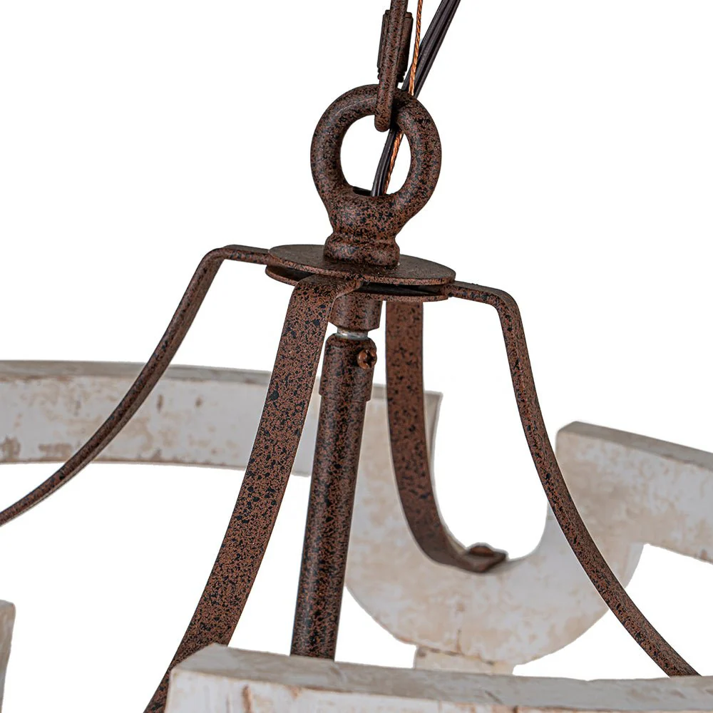Farmhouse Wood Cylinder Pendant Light - Image 13