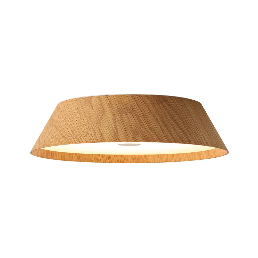 Farmhouse Wood Grain Dimmable LED Round Flush Mount Light - Image 17