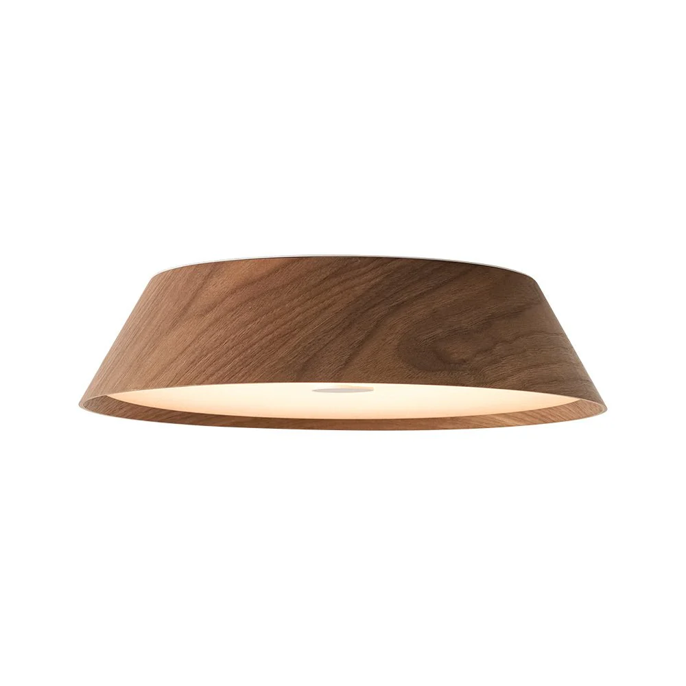 Farmhouse Wood Grain Dimmable LED Round Flush Mount Light - Image 6