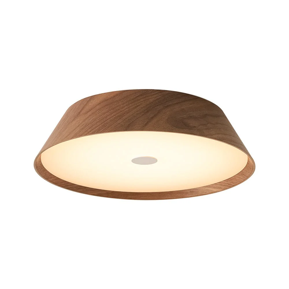 Farmhouse Wood Grain Dimmable LED Round Flush Mount Light - Image 7