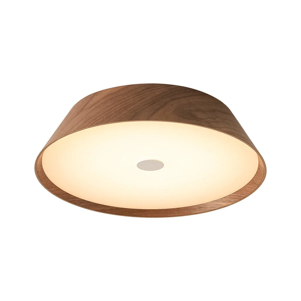 Farmhouse Wood Grain Dimmable LED Round Flush Mount Light - Image 8