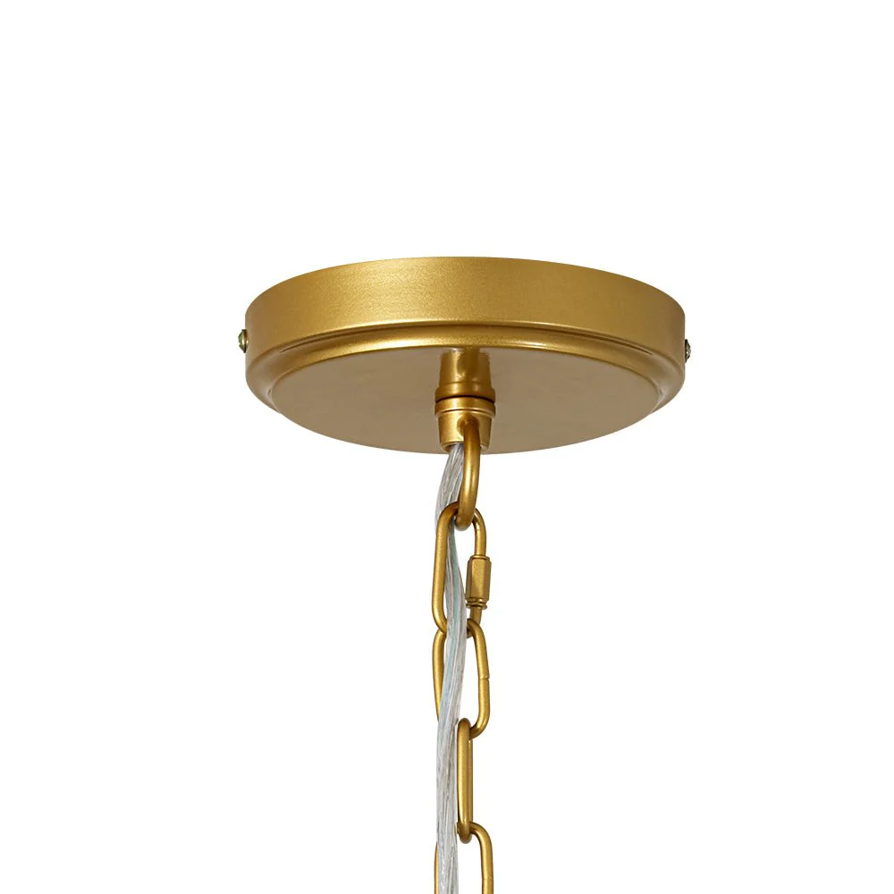 French 2-Tier Beige Woven Thread Cone Round Cage Chandelier - Image 16
