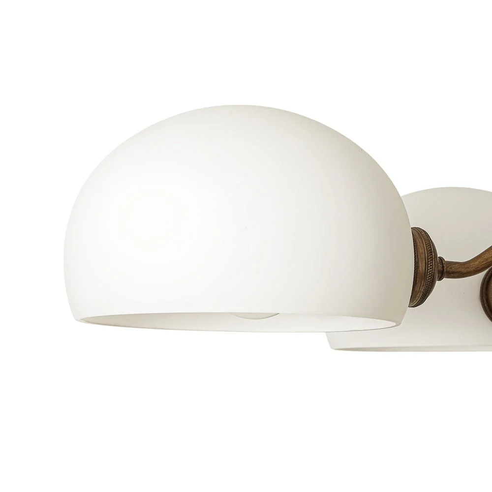 French Country 4-Light Frosted Glass Round Sputnik Chandelier - Image 16