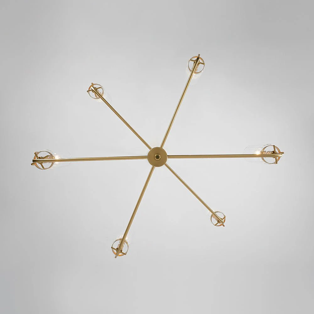 French Cylinder Ribbed Glass Round Tiered Candle Chandelier - Image 14