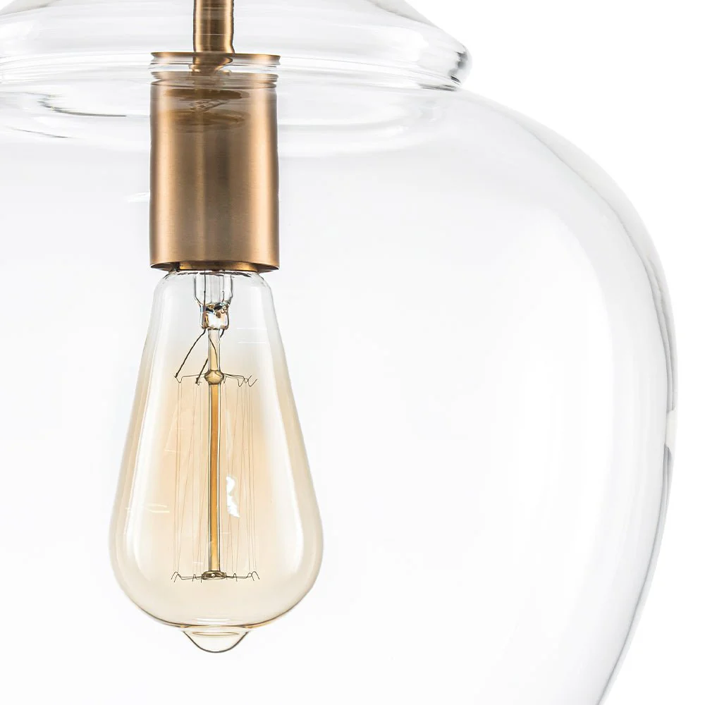French Farmhouse 1-Light Glass Bell Kitchen Pendant Light - Image 10