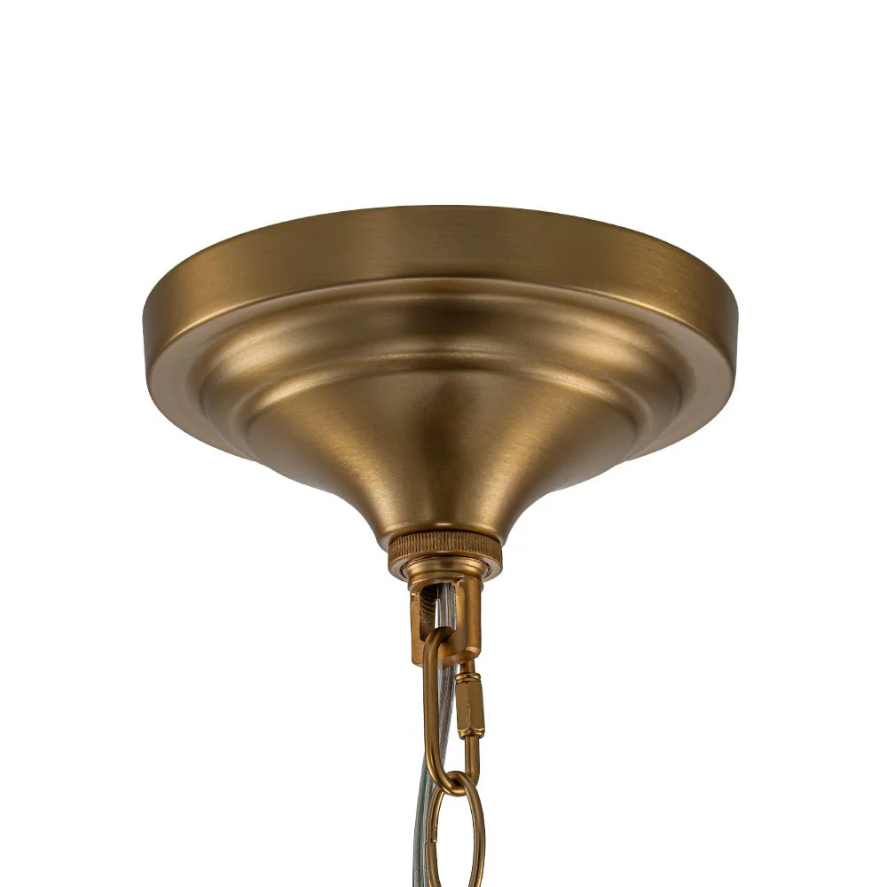 French Farmhouse 1-Light Glass Bell Kitchen Pendant Light - Image 12