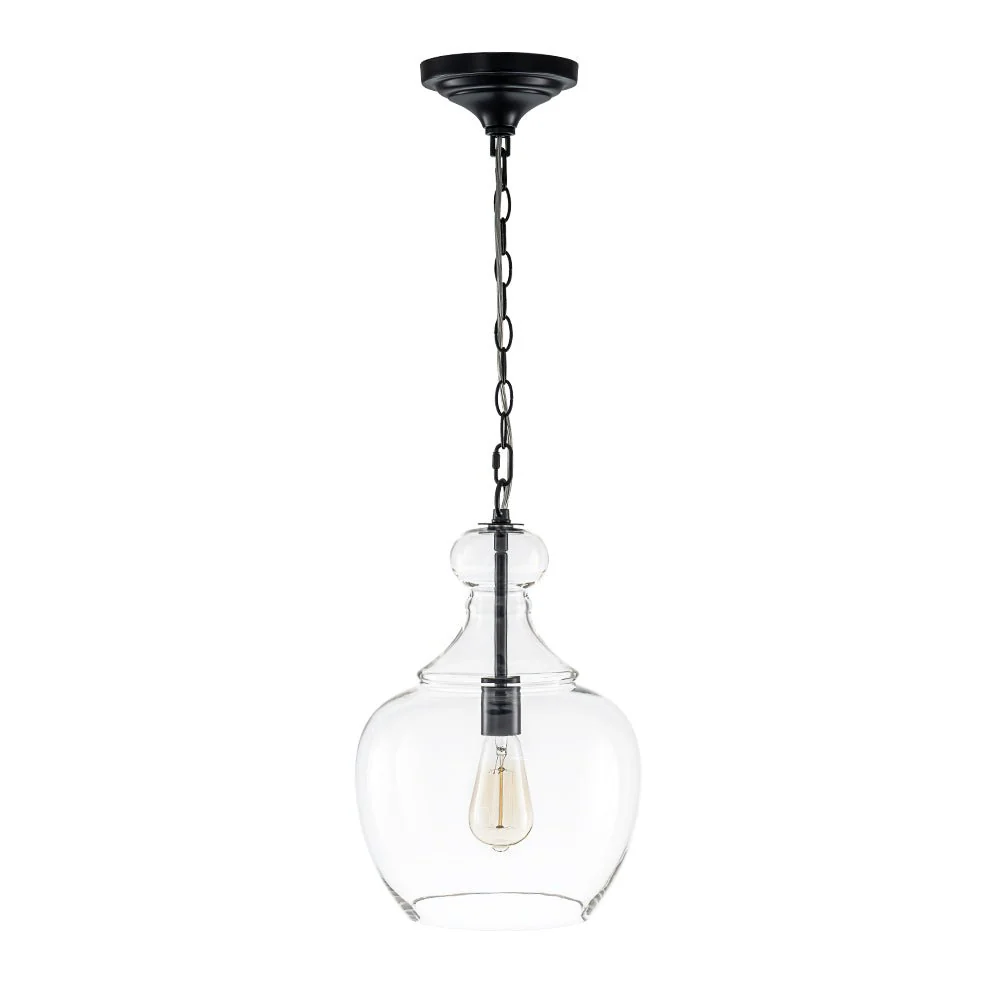 French Farmhouse 1-Light Glass Bell Kitchen Pendant Light - Image 23