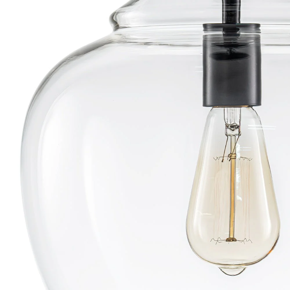 French Farmhouse 1-Light Glass Bell Kitchen Pendant Light - Image 25