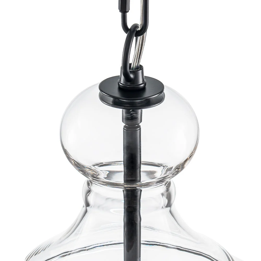 French Farmhouse 1-Light Glass Bell Kitchen Pendant Light - Image 26