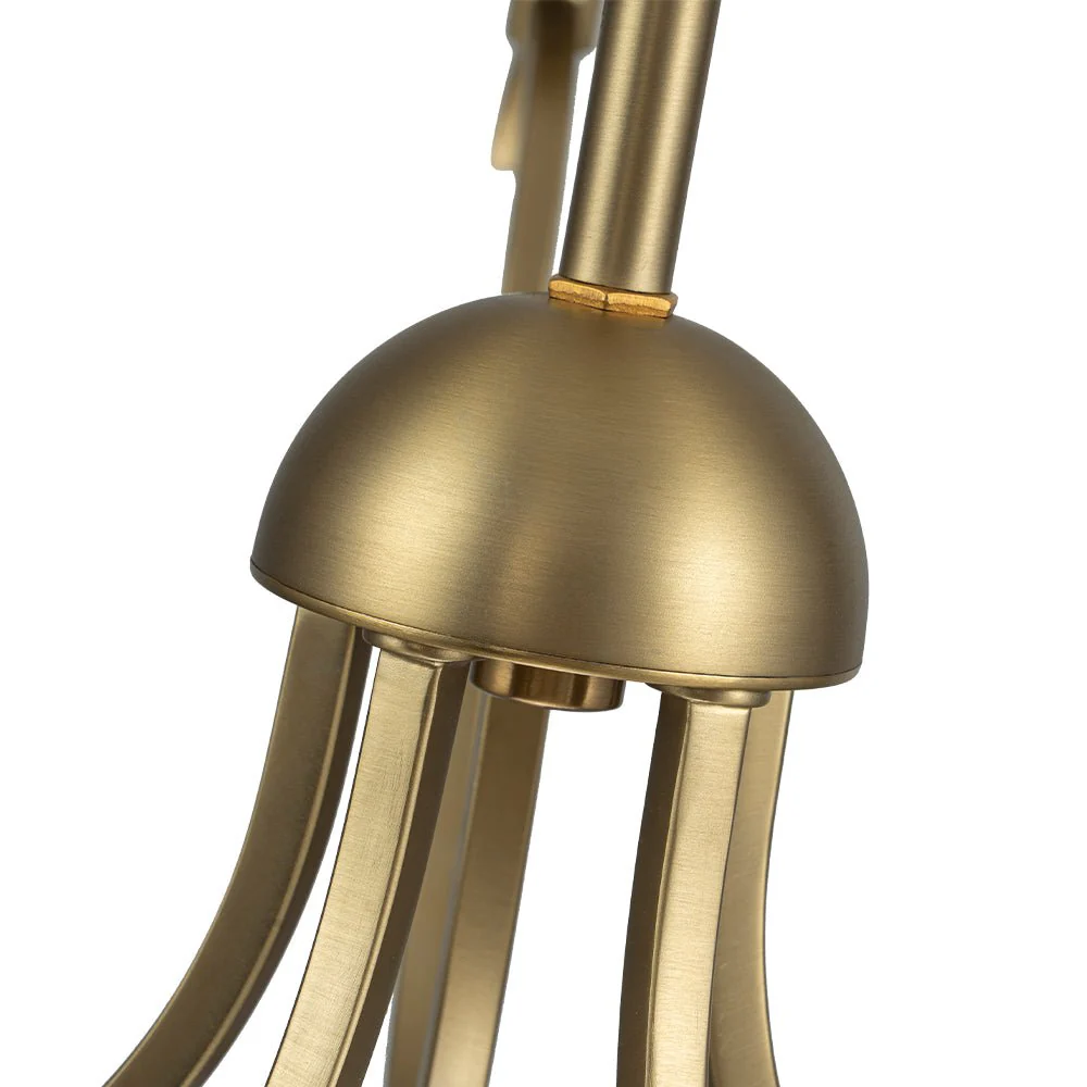 (OpenBox) French Farmhouse 5-Light Brass Candle Style Chandelier - Image 14