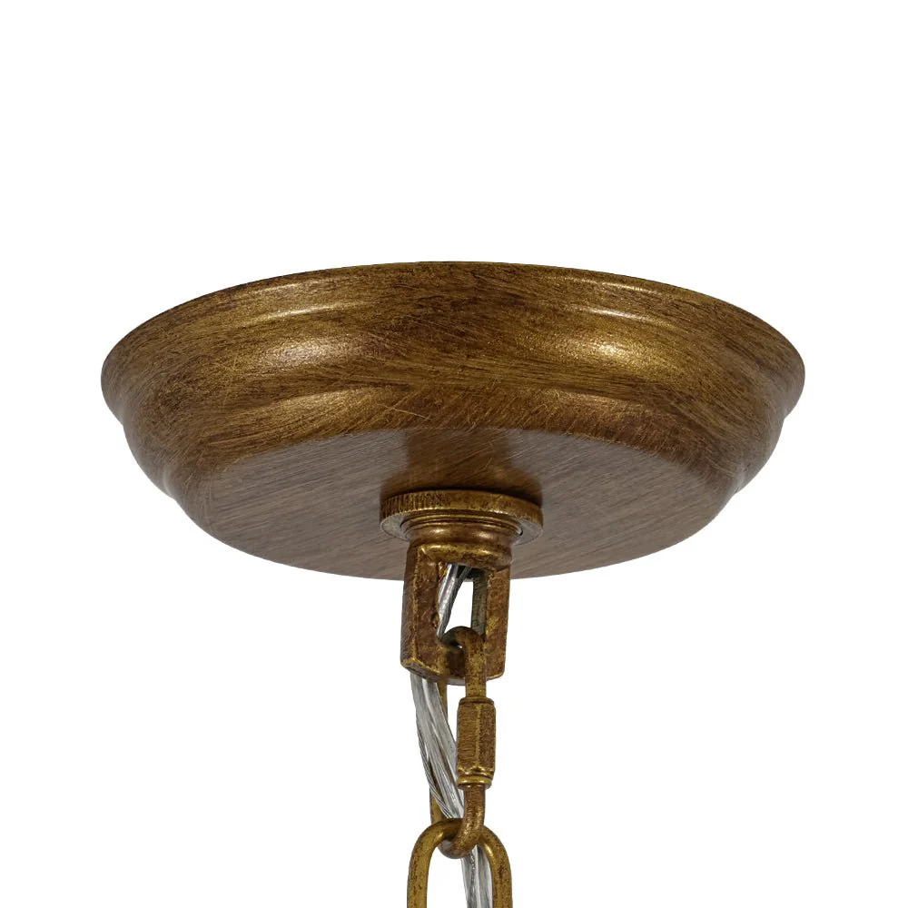 Luxe Antique Bronze Tiered Crystal Drum Cage Chandelier - Image 14