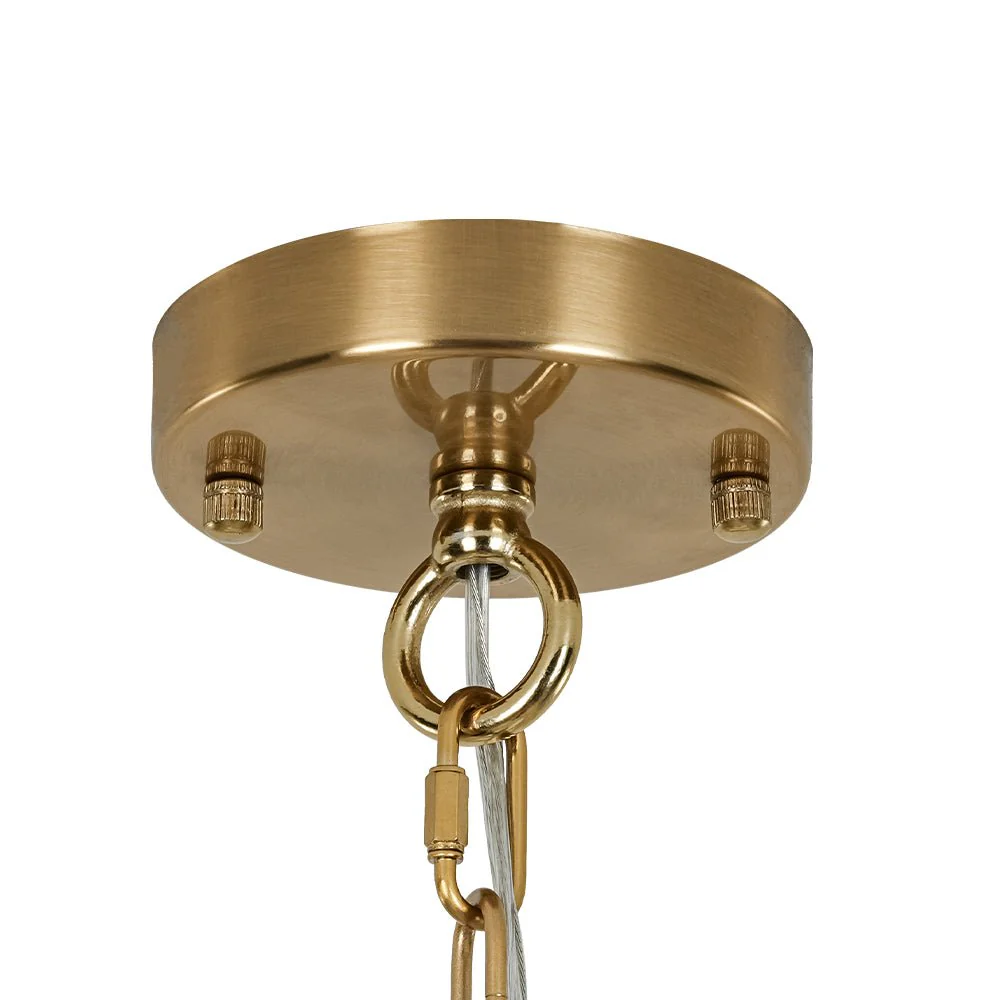(OpenBox) French Luxury Brass Crystal Drum Cage Chandelier - Image 14