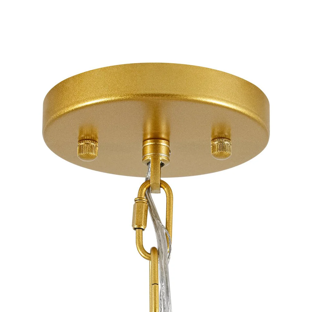 French Luxury Brass Floral Crystal Globe Chandelier - Image 12