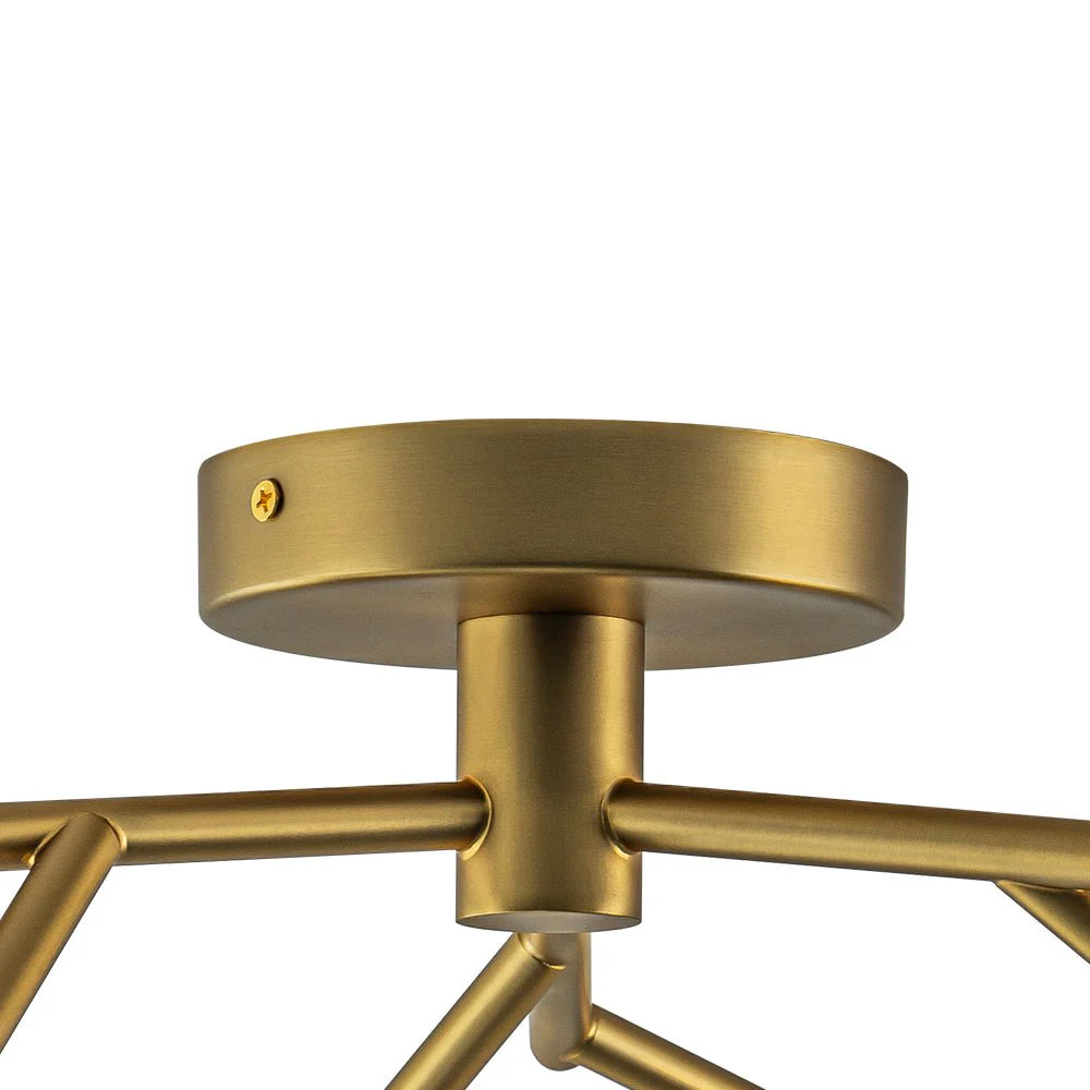 Funky Branch Style 6-Light Clear Glass Bubble Semi Flush Mount - Image 14