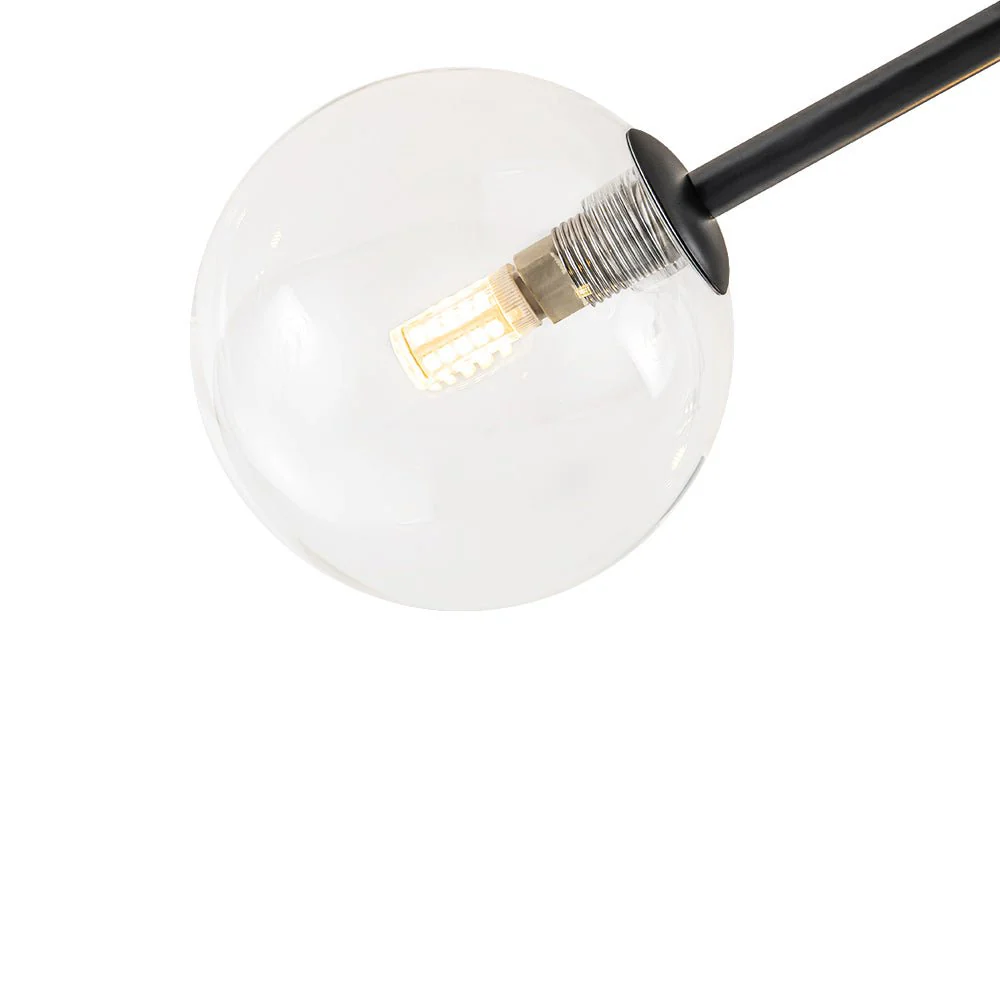 Funky Branch Style 6-Light Clear Glass Bubble Semi Flush Mount - Image 30