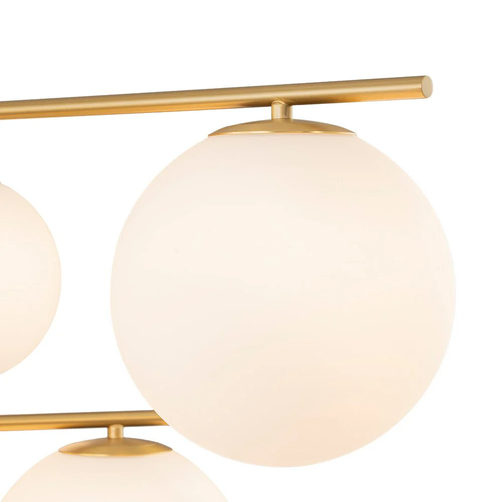 Funky Linear Sputnik Opal Glass Globe Tier Bubble Chandelier - Image 18