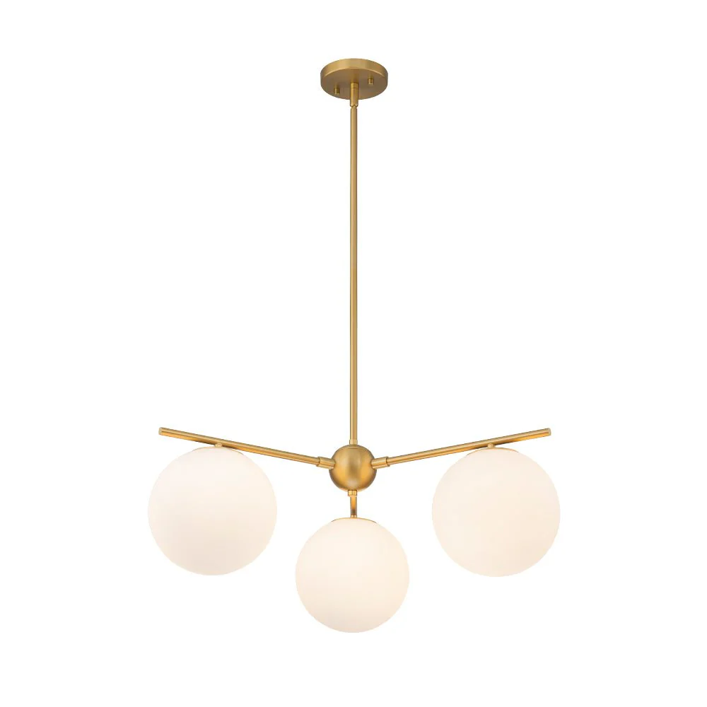 Funky Linear Sputnik Opal Glass Globe Tier Bubble Chandelier - Image 4