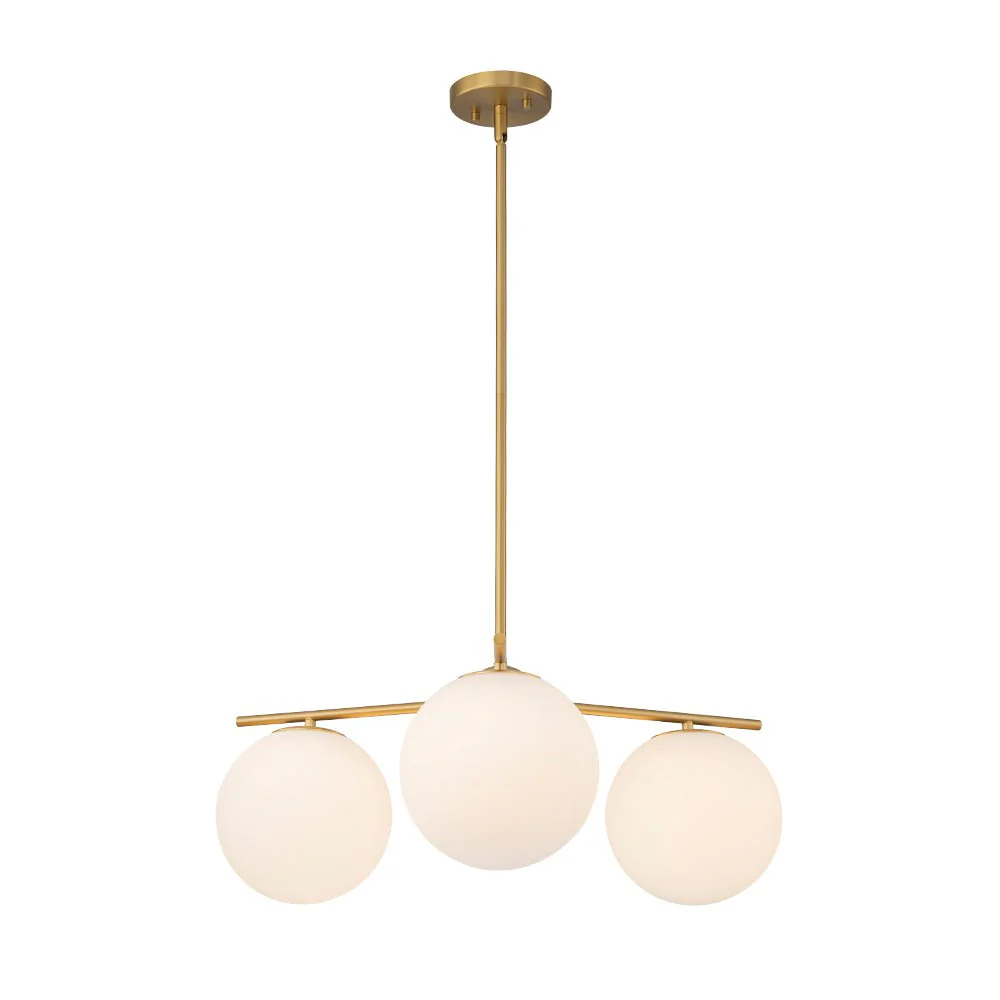 Funky Linear Sputnik Opal Glass Globe Tier Bubble Chandelier - Image 5