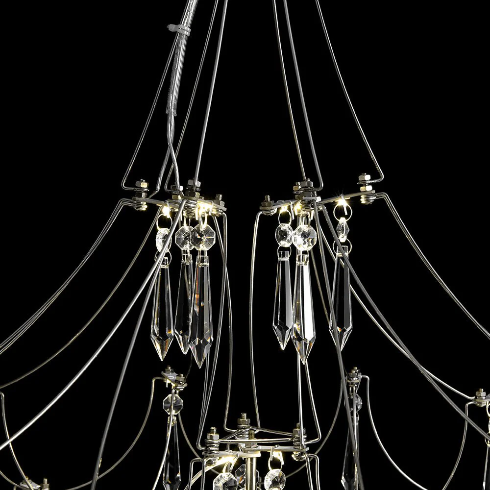Galaxy Glam Luxury LED Starlight Crystal Chandelier - Image 15