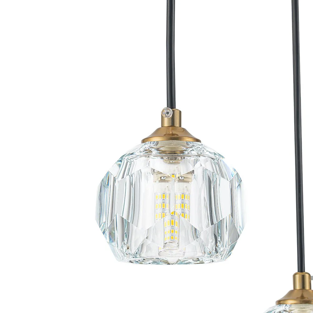 Glam 12-Light Cluster Cutting Crystal Pendant Chandelier - Image 10