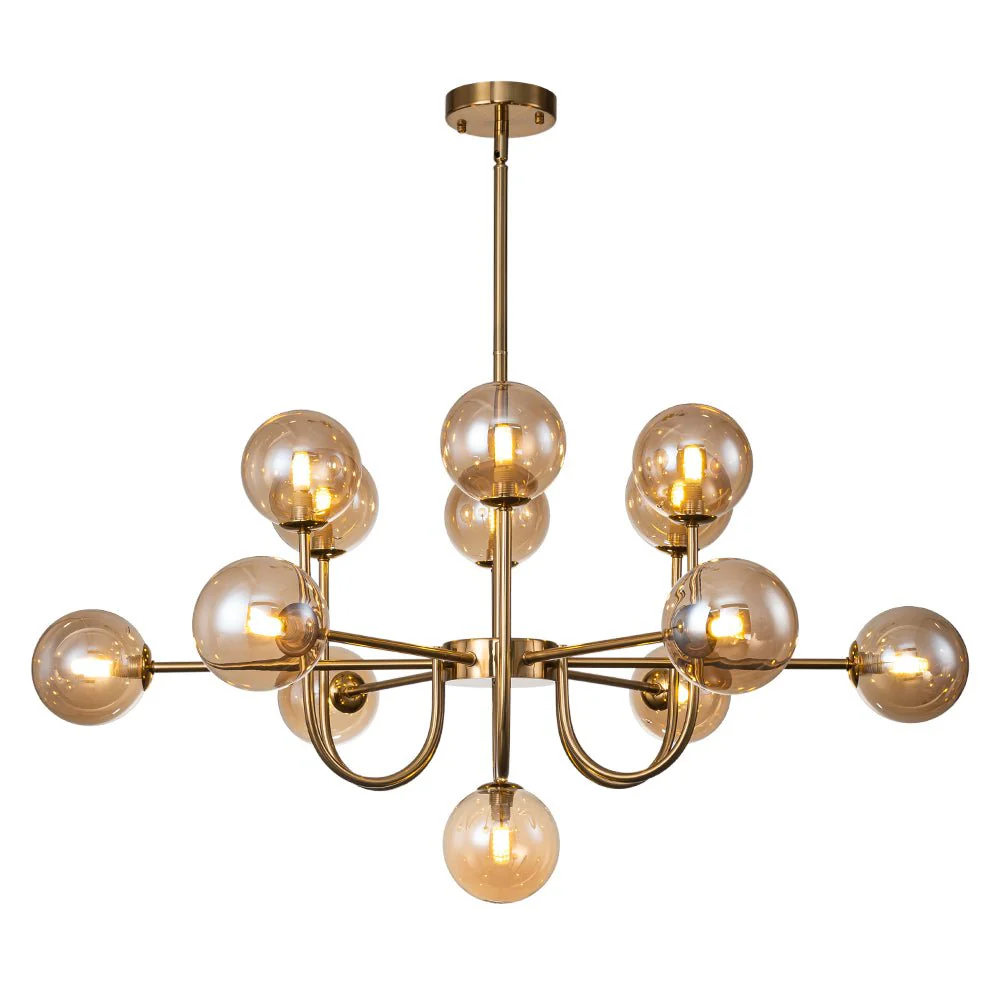 Glam 13-Light Sputnik Glass Globe Bubble Chandelier - Image 4