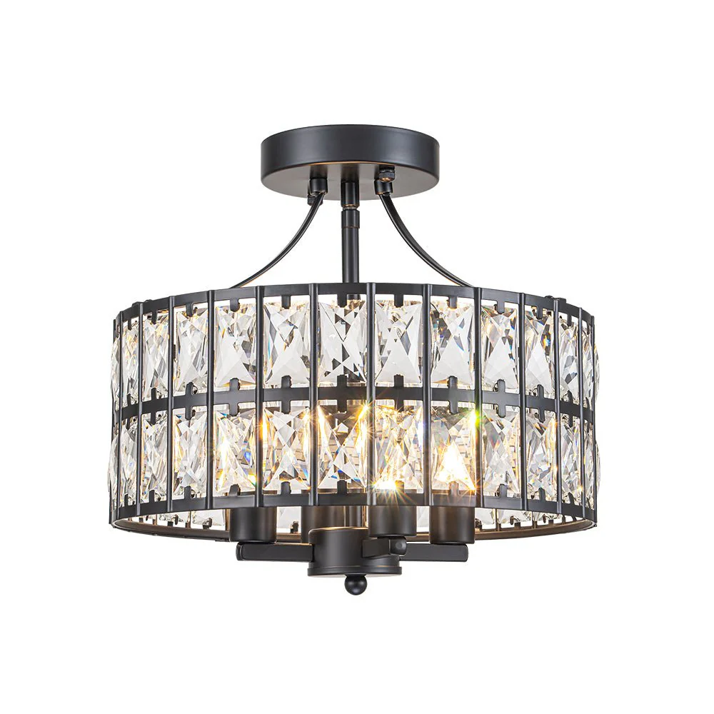 Glam 4-Light Drum Crystal Ceiling Light - Image 11