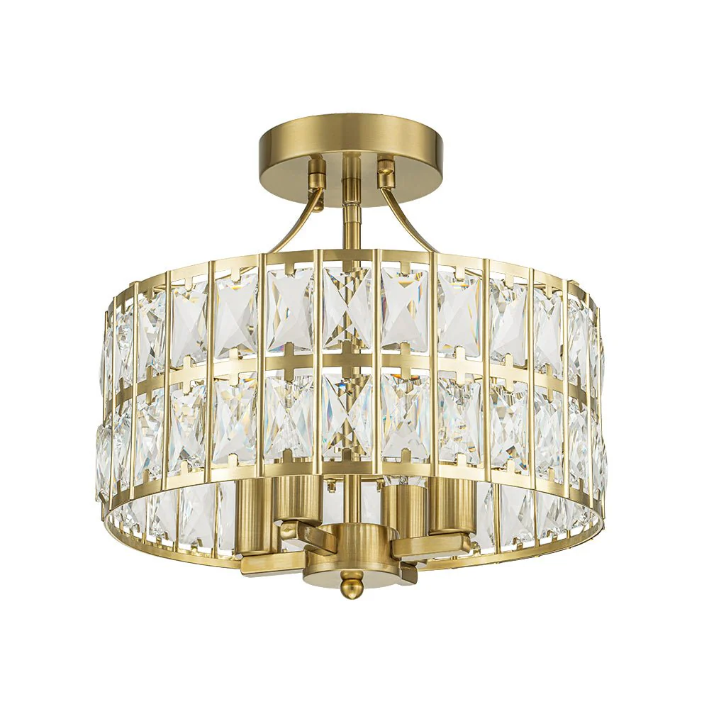 Glam 4-Light Drum Crystal Ceiling Light - Image 19