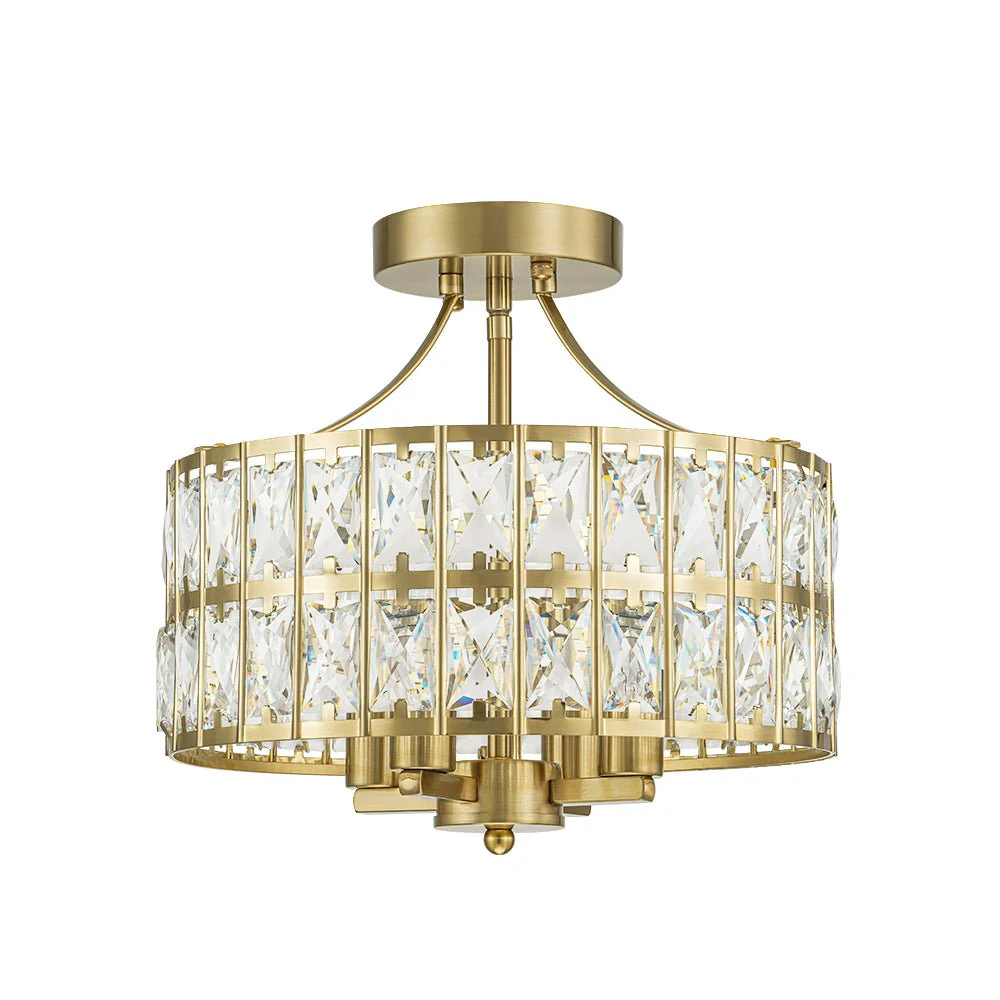 Glam 4-Light Drum Crystal Ceiling Light - Image 20