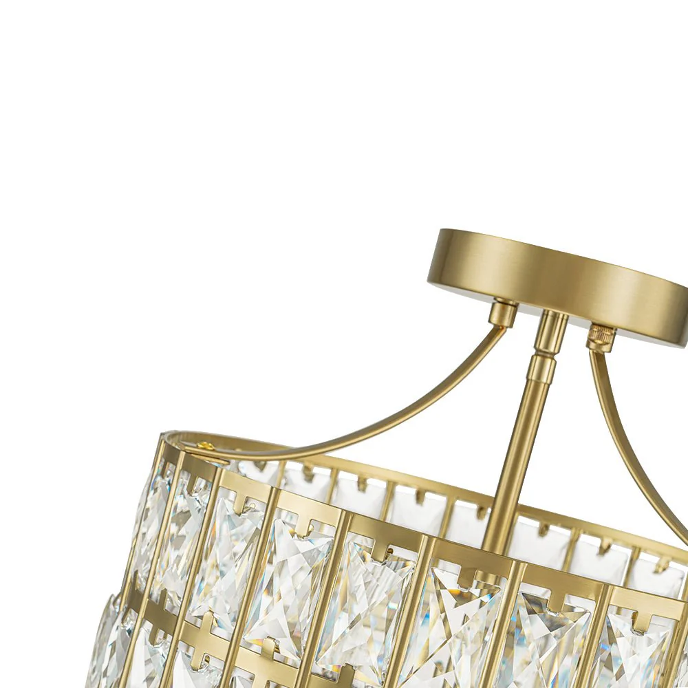 Glam 4-Light Drum Crystal Ceiling Light - Image 21