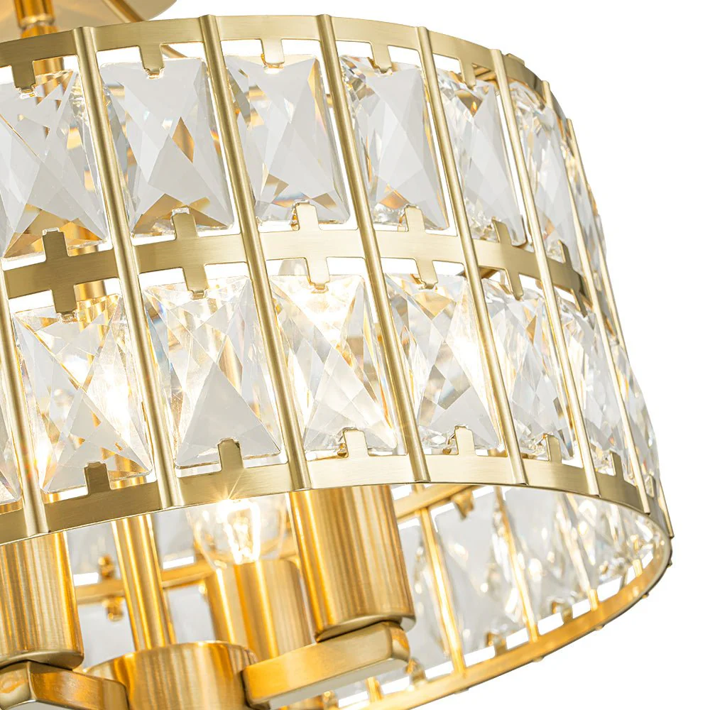 Glam 4-Light Drum Crystal Ceiling Light - Image 22
