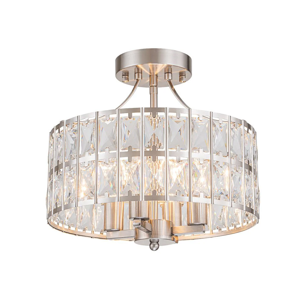 Glam 4-Light Drum Crystal Ceiling Light - Image 24