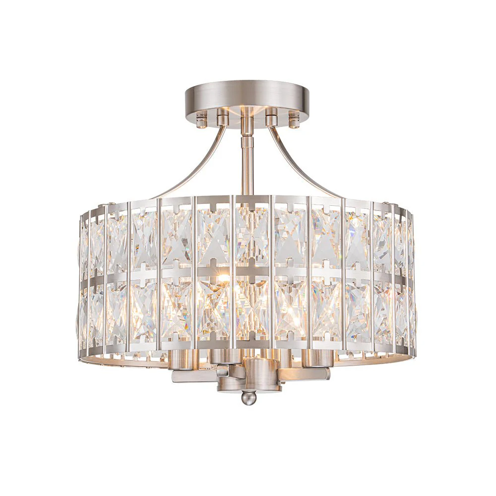 Glam 4-Light Drum Crystal Ceiling Light - Image 25