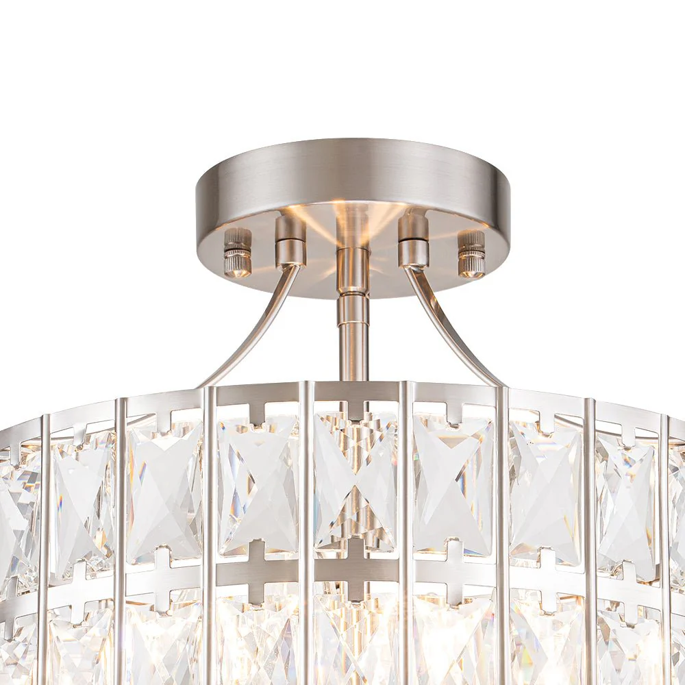 Glam 4-Light Drum Crystal Ceiling Light - Image 27