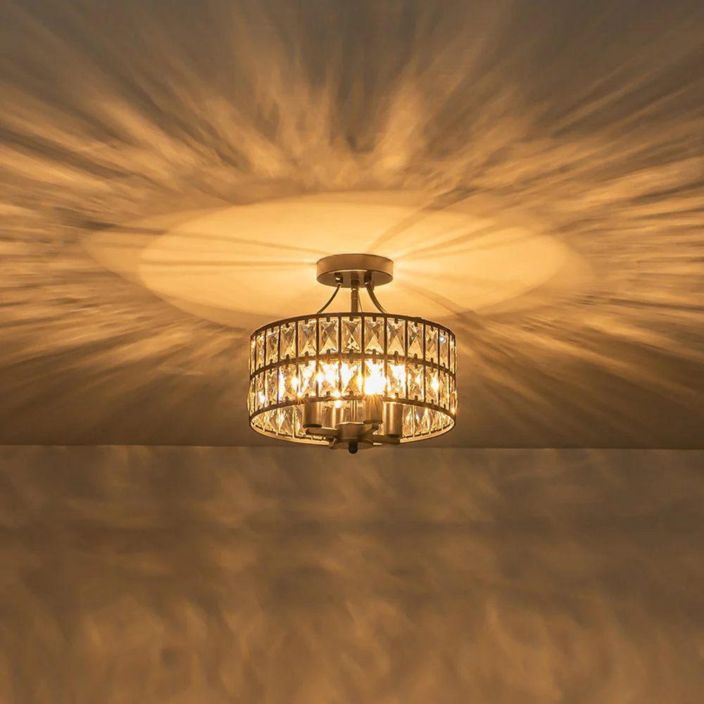 Glam 4-Light Drum Crystal Ceiling Light - Image 5