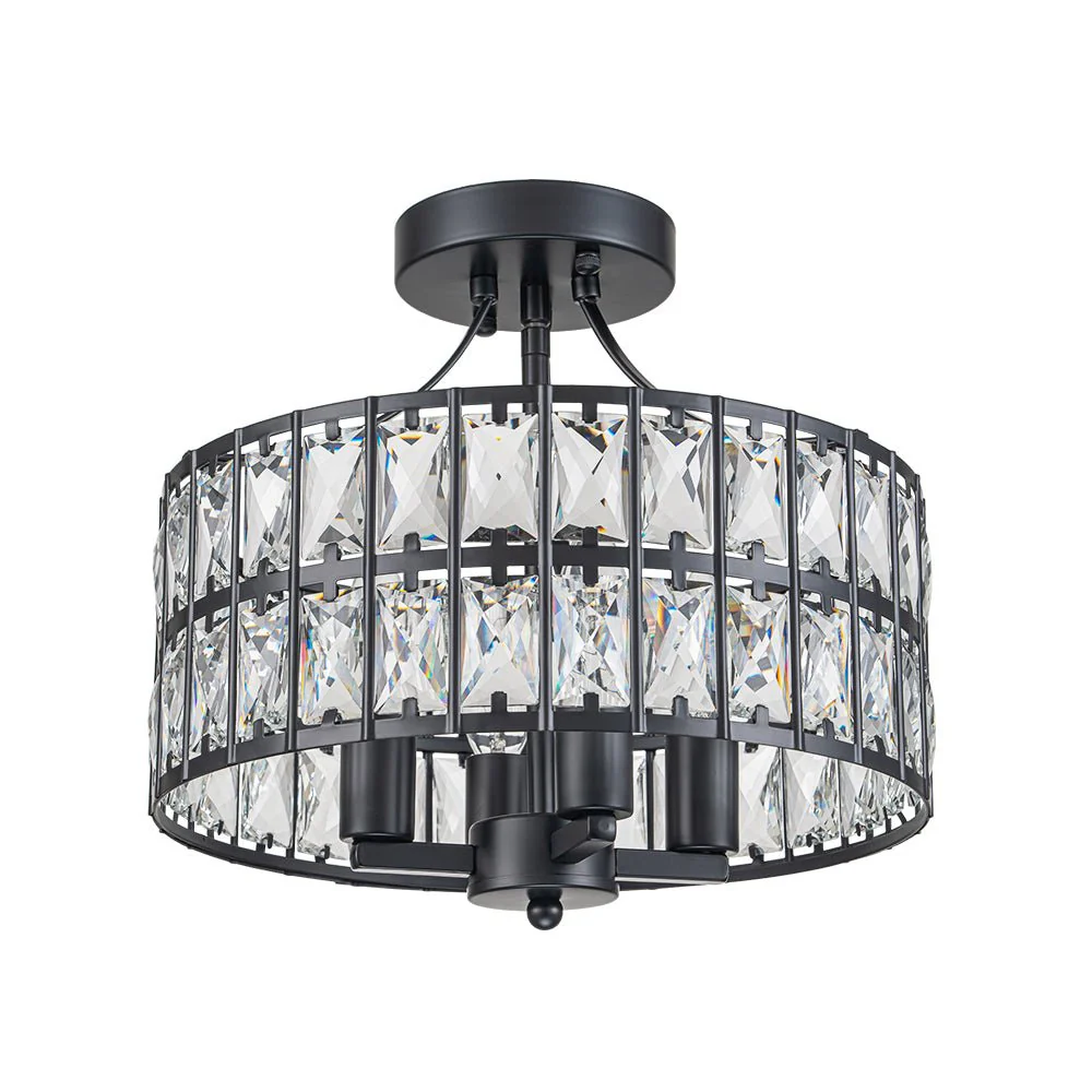 Glam 4-Light Drum Crystal Ceiling Light - Image 6