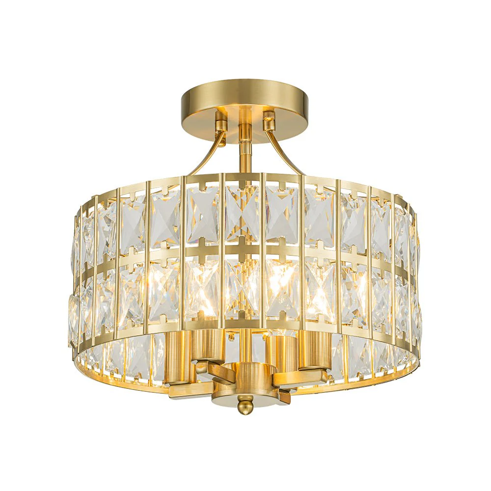 Glam 4-Light Drum Crystal Ceiling Light - Image 7