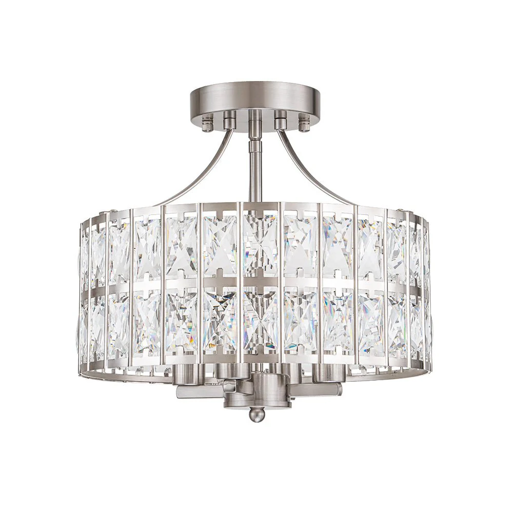 Glam 4-Light Drum Crystal Ceiling Light - Image 8