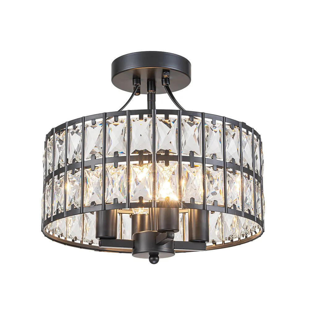 Glam 4-Light Drum Crystal Ceiling Light - Image 9