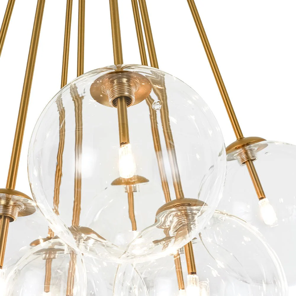 Glam Bouquet Cluster Glass Globe Bubble Ceiling Chandelier - Image 10