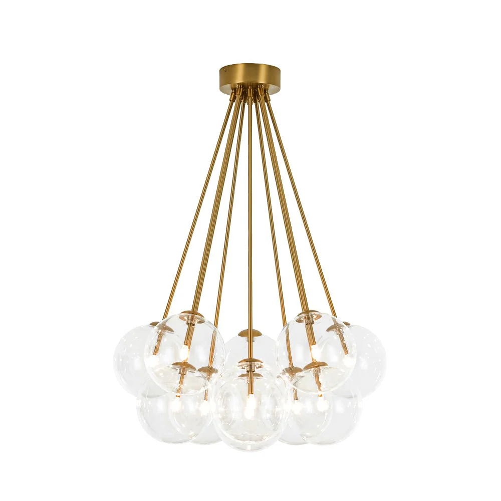 Glam Bouquet Cluster Glass Globe Bubble Ceiling Chandelier - Image 6