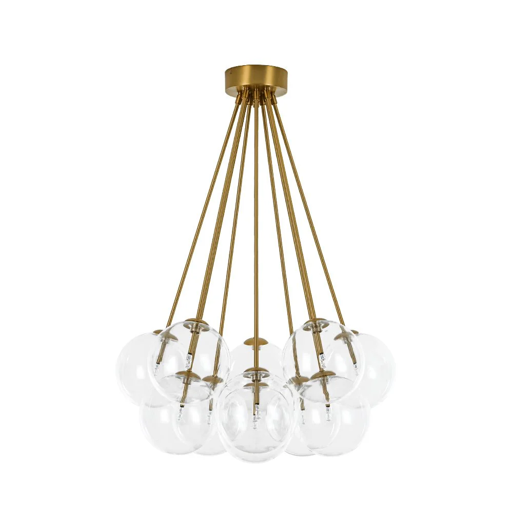 Glam Bouquet Cluster Glass Globe Bubble Ceiling Chandelier - Image 7