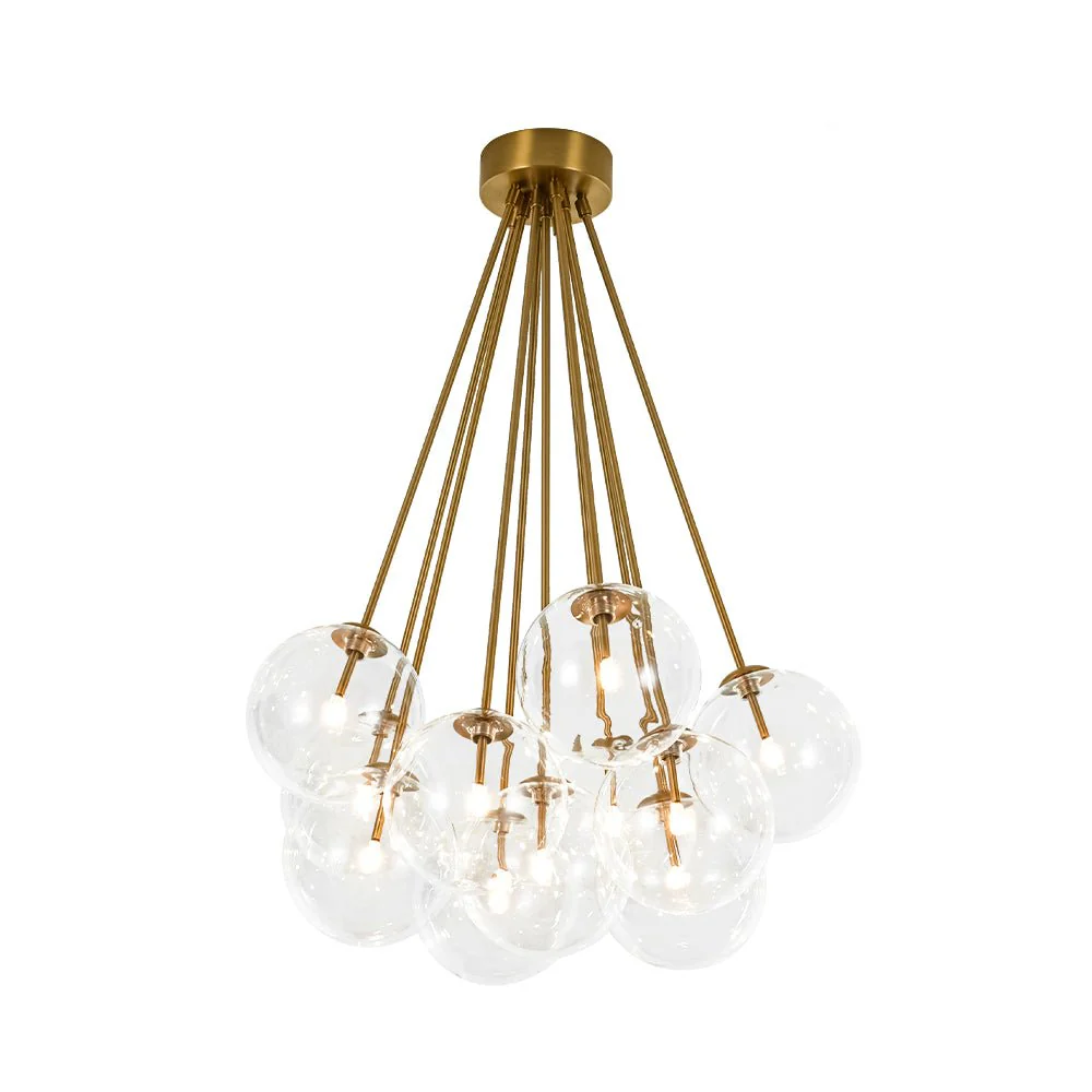 Glam Bouquet Cluster Glass Globe Bubble Ceiling Chandelier - Image 8